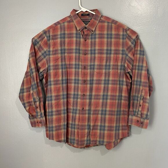 Pendleton Somerset‎ Flannel Shirt Mens XL Wool Cotton Blend Plaid Button Down - Picture 1 of 11
